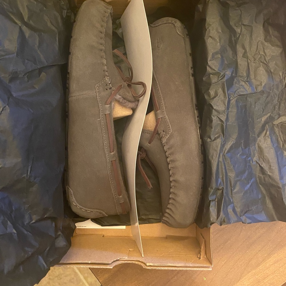 UGG Olsen slippers. Size 11. Brand new, still in shipping box from UGG